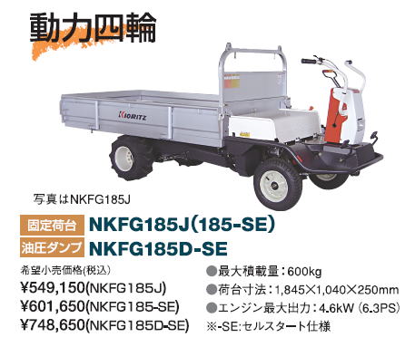 運搬車,共立運搬車,ヤンマー運搬車,クローラ運搬車,バッテリー式運搬車