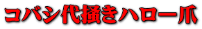 コバシ代掻きハロー爪
